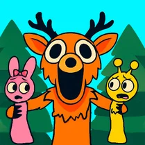 Play 99 Nights in the Forest Sprunki Mod - Kostenloses Mathe-Spiel