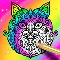 Play Antistress coloring page - Free Math Game