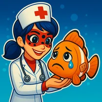 Play Aquarium Doctor: Save the Fish - Jeu de mathématiques gratuit