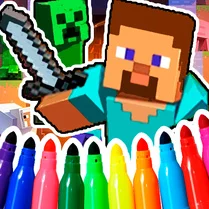 Play The best Mine coloring book
