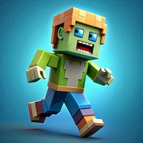 Play Block Run: Noob vs Zombie - Free Math Game