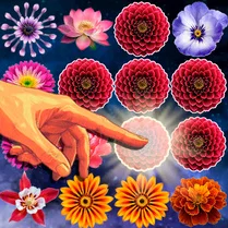 Play Bubble Pop Flowers: Petal Magic - Free Math Game