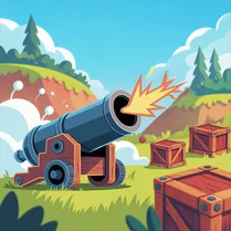 Play Cannon Shooting 3D: Knock Down The Boxes - Jeu de mathématiques gratuit