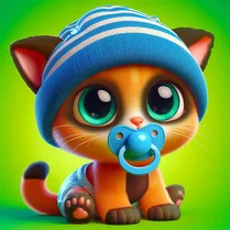 Play Cat house. My dear friend kitten.