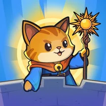 Play Cat Wizard: Survivor - Free Math Game