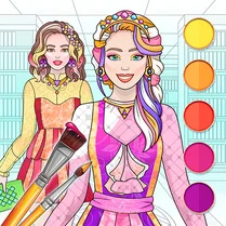 Play College Girls Coloring - Jeu de mathématiques gratuit