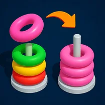 Play Color Hoop Sort