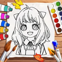 Play Color Your Favorite Character - Jeu de mathématiques gratuit