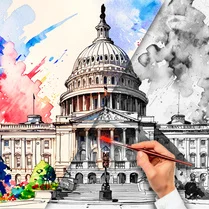 Play Coloring book online: "Architecture" - Free Math Game