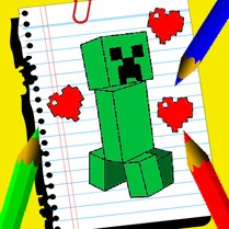 Play Coloring book: Minecraft - Free Math Game