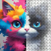 Play Coloring by numbers: Colored pixel