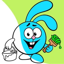 Play Colouring book Funny Smeshariki - Free Math Game