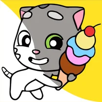 Play Colouring book Talking Tom - 무료 수학 게임