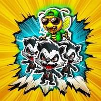 Play Connect stickers with a line