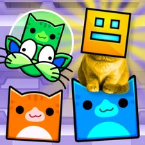 Play Dash Cats in Geometry Mod! MOD Sandbox! - Free Math Game