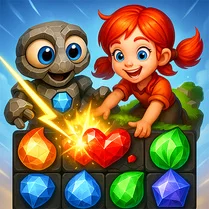 Play Diamant Sky Stories Match 3 - Free Math Game