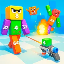 Play Evil cubes 2048 - Jeu de mathématiques gratuit