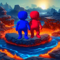 Play Fire and Water 3d: new adventures - Jeu de mathématiques gratuit
