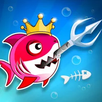 Play Fish Stab Getting Big - Free Math Game