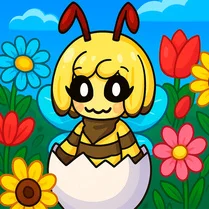 Play Forest 2048: Match flowers - hatch bee powers! - Free Math Game