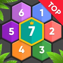 Play Hexagons: three in a row - Jeu de mathématiques gratuit