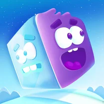 Play Icy Purple Head - Jump and slide dash game - Jeu de mathématiques gratuit
