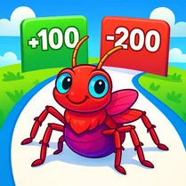 Play Insect Evolution:Spider Run - Jeu de mathématiques gratuit