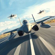 Play Jet Fighter Airplane Racing - Free Math Game