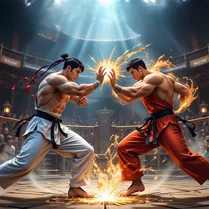 Play Kung fu gym fightong - Jeu de mathématiques gratuit