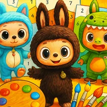 Play Labubu: Paint by Numbers