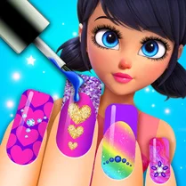 Play Lady Bug : Nail Salon - Free Math Game