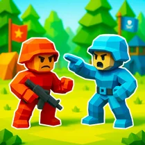 Play Little Commander: Red vs Blue