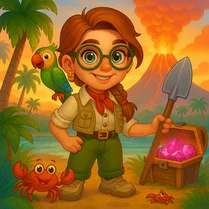 Play Lost Island: Adventure Farm - Jeu de mathématiques gratuit