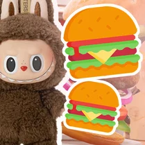 Play Make a BURGER for LABUBU - 무료 수학 게임