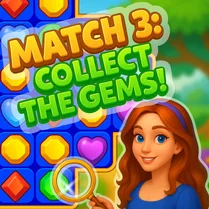 Play Match 3: Collect the Gems!