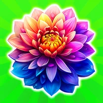 Play Merge Flowers: Bubbles!