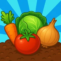 Play Merge Vegetables: Vegetable Garden 2048 - Free Math Game