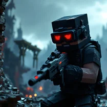 Play Minecrafting in the Movies: Steve Sniper