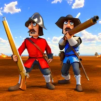 Play Musketeers Gunpowder vs Steel - Jeu de mathématiques gratuit