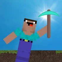 Play Noob Digger: Get to the center of the earth