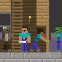 Play Noob and Pro: Survival Together - Free Math Game
