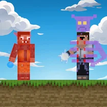 Play Noob and Pro: Uchiha vs Uzumaki - Free Math Game
