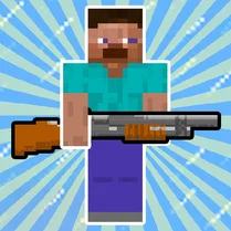 Play Noob runs from zombie