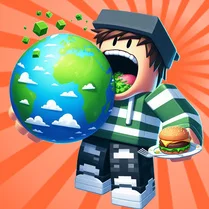 Play Obby: Eat the World - Free Math Game