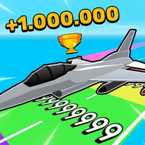 Play Obby: Fly the Farthest in an Airplane - Free Math Game