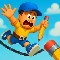 Play Obby online with friends: Draw and Jump! - Free Math Game