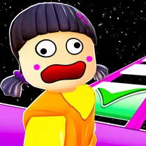 Play Obby Glass Bridge: Squid Game - Jeu de mathématiques gratuit