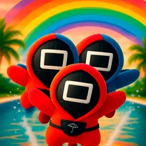 Play Obby: Jump into Pool Squid Game 3 - Free Math Game