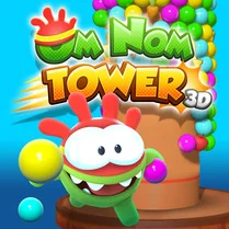 Play Om Nom Tower 3D - Free Math Game