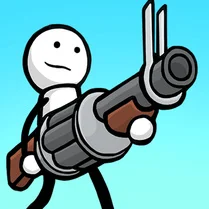 Play One Gun Stickman - Free Math Game